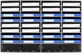 Fifizoo Literature Organizer with 32 Compartments | Adjustable Desktop File Sorter Mail Center for Home, Office & Classroom | PVC Paper Storage Cabinet with 2 Drawers and Shelves, Black
