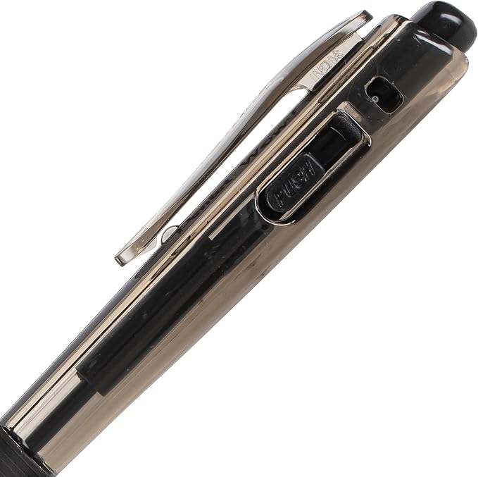 Pentel WOW! Ballpoint Pen, (1.0mm) Medium Line, Black Ink, Pack of 60, Canister (BK440PC60A)