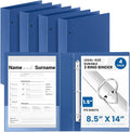 Henoyso 4 Pcs Legal Size Binder 3 Ring 1.5" Durable Navy Blue Binders for 8.5" x 14" Paper Hold up to 175 Sheets for Documents Artwork Blueprints, Office, Home, Work Places