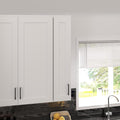 Furinno Shaker 4-Tier Wall Kitchen Cabinet, 1-Door, White | 12 D x 9 W x 42 H, Adjustable Hinges, Soft-Close Shaker-Style Door, Ready to Assemble, Plywood, for Pantry, Dining Room