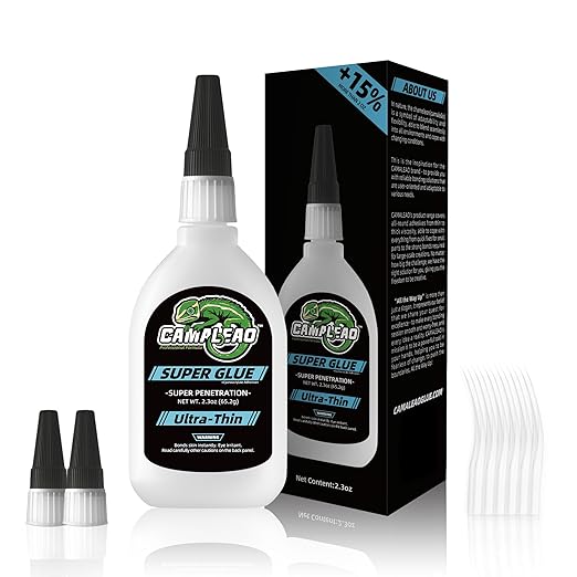 Ultra-Thin Super Glue Liquid Kit 2.3 oz, Fast Drying Clear Superglue for Plastic Metal Glass Shoe 3D Printing, Instant Cyanoacrylate Adhesive for Woodworking Stabilizing CA Finish Jewelry Inlay