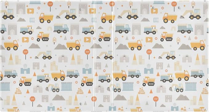 Fire Fighting Truck Round Ring Binders 1.5 Inch Cars Doodle Pattern 3 Ring Clipboard Binder for Office School Work Supplies File Folder Document 200 Sheet Capacity Easy Open