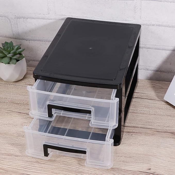 Cosmetic Organizer Mini Plastic Drawer Organizer Plastic Storage Drawers Storage Bins with Drawers Home Office Desktop Organizer Small Storage Drawer for Craft,Bathroom,Dorm,Desk