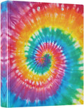 3 Ring Binder Tie Dye 1.5" Round Ring Binders View Binder with 200 Sheet for Kids School Supplies Women Men Office, 1 Pack