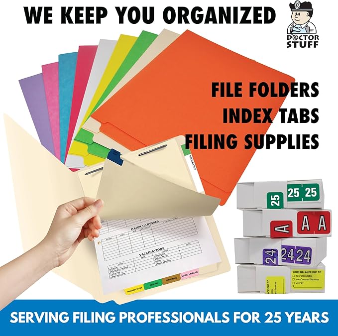 2023 Year Stickers, Doctor Stuff 2023 Chart Stickers, Purple/Black Colored, Jeter Style, USA Made Year Labels for End Tab File Folders, 500/Roll, 1 Roll, 3/4" x 1-1/2"