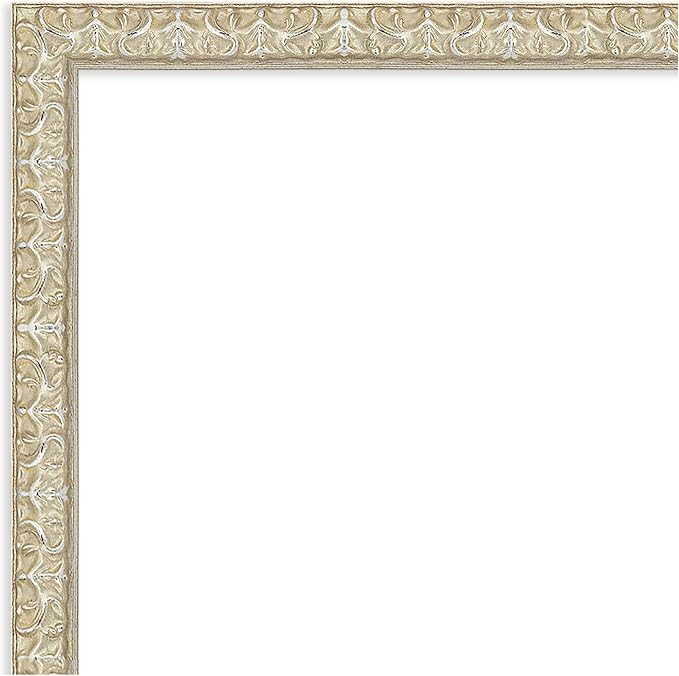 Amanti Art Silver Framed Magnetic Board 18x26 Medium Vision Board for use with Magnets, 100% Metal Sheet to Display Items as Office Decor or for Home Organization in mudroom, Kitchen or Kids Room