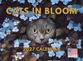 Cats Flowers Calendar 2027 Monthly Wall Calender 12 Month
