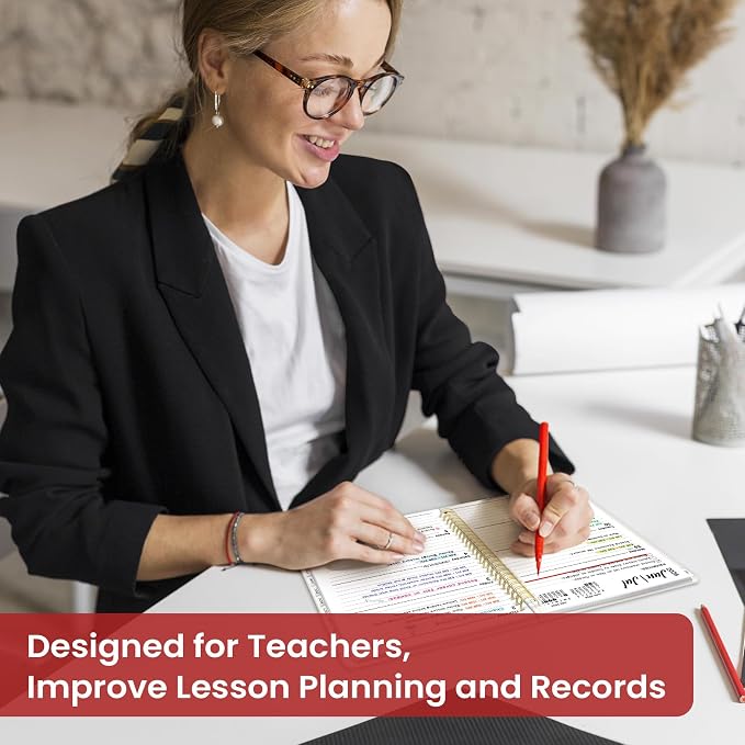Taja Planner 2026-2027, Jul 2026-Jun 2027 Monthly & Weekly Calendar Planner | 6.3" x 8.5", Hardcover Academic Calendar, Teacher Student Agenda Book with Tabs, School Office Supplies, Floral Gallery