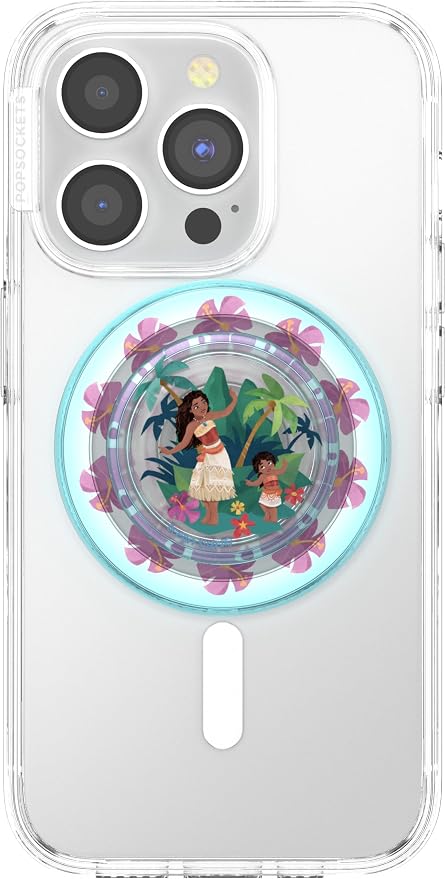PopSockets Phone Grip for MagSafe, Magnetic Holder- Ocean Sisters | Removable, For Kindle / Android / iPhone, With Magnet, Disney, Mickey Mouse, Minnie, Ocean, Beach, Seashell