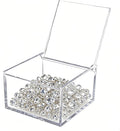 KissYou Acrylic Box Small Clear Display Box with Lid Storage Contanier Coffee Pod Holder Acrylic Laundry Dryer Sheet Holder