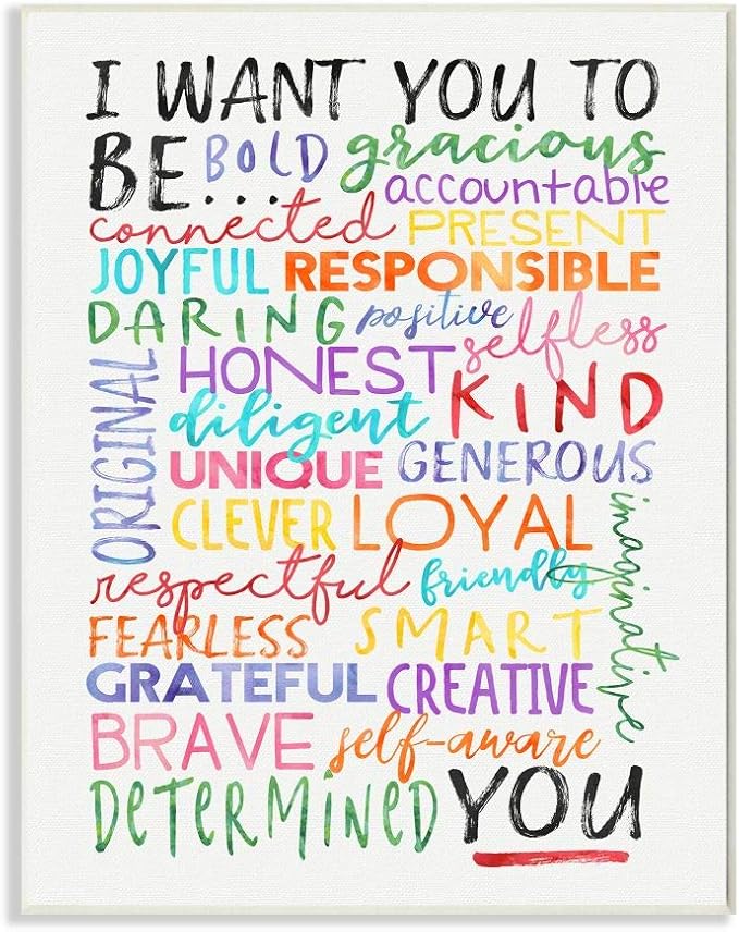 Inspirational Phrases, 13 x 19 Inch Mounted Print on Wall Plaque | Stupell Industries · By Erica Billups · Hand finished · Ready to hang · Made in USA