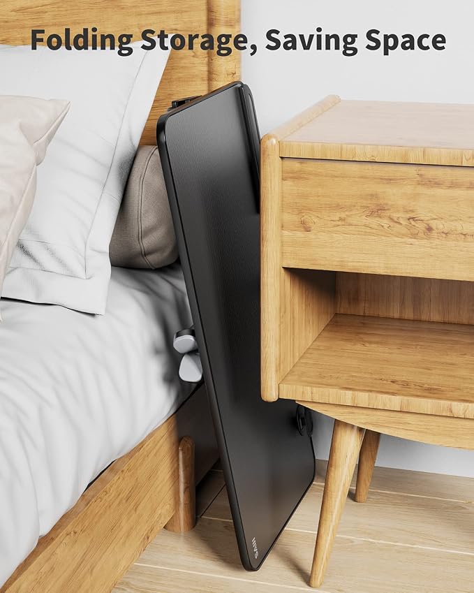 SAIJI Height & Angle Adjustable Lap Desk Laptop Stand for Bed | LightWeight Foldable Portable Laptop Table for Couch Sofa Chair Floor