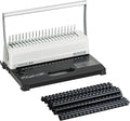 HOUYEE Comb Binding Machine,19 Holes, with 50 PCS 1/2" Binding Combs Spines | Comb Binder Machine for Letter Size/A5, Easy Punch No Jam, Heavy-Duty Metal Build, Adjustable Margin, MAX Binding 450 Sheets