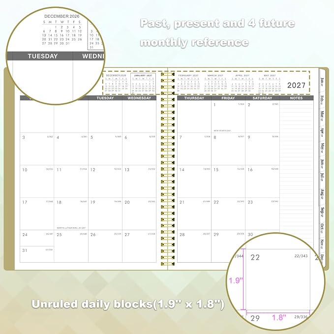 2027 Monthly Planner, Jan 2027 - Dec 2027 Planner