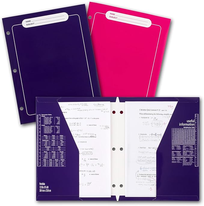 Mead Trapper Keeper Binder, Retro Design, 1 Inch Binder with Folders and Pockets, Holds 8-1/2" x 11" Paper, Shapes (260038CQ1-ECM) (Pack of 6)
