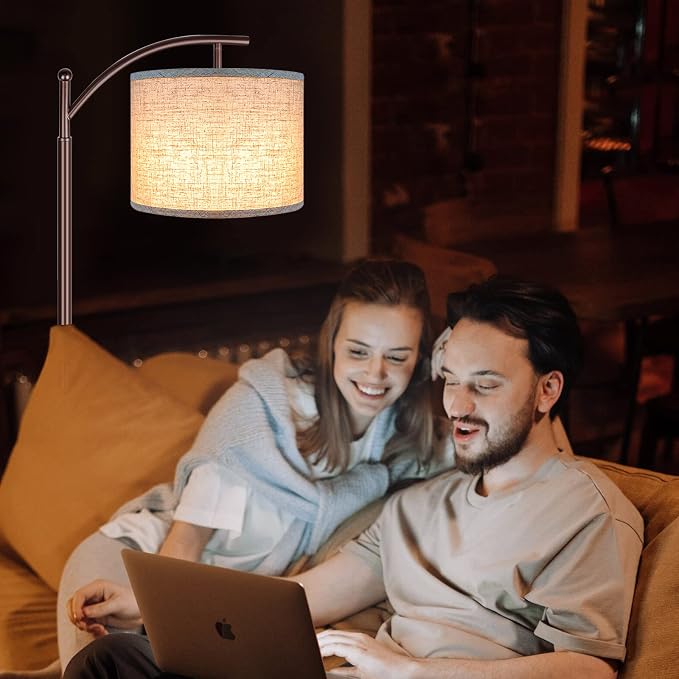 Floor Lamp for Living Room, 4 Color Temperature LED Floor Lamp with Remote Control & Foot Switch, LED Bulb Included, Modern Standing Lamp for Bedroom, Study Room, Office - Oil Rubbed Bronze