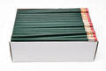 Pencil Guy Blank Round Pencils, Dark Green, 1000 to a box