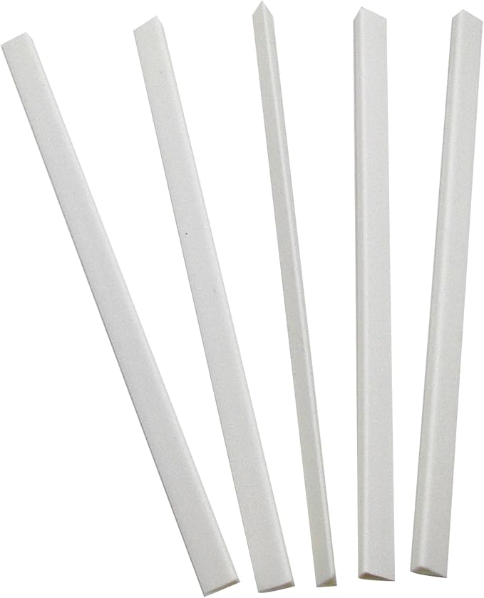 C-Line Slide 'N Grip Binding Bars for Report Covers, 11 x 1/4 Inches, 40-Sheet Capacity, 100 per Box, White (34447)