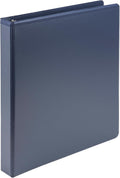 Samsill Plant-Based 1 Inch Durable D-Ring, View Binder, Eco-Friendly, USDA Certified Biobased, Single, Indigo