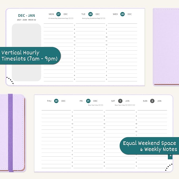 BEZEND Pocket Calendar 2027, Weekly Monthly Planner for Purse (6.5"x3.75")