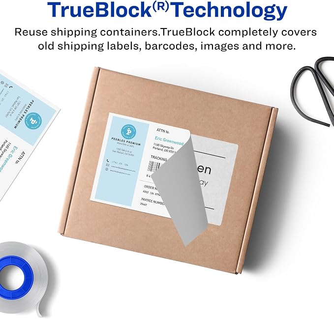 Avery® Printable Shipping Labels with Paper Receipts, 5-1/16" x 7-5/8", White, 50 Blank Mailing Labels (5127)