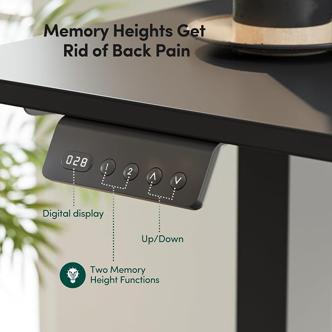 CubiCubi 63x48 Inches L Shaped Standing Desk with 3 Drawers and Monitor Shelf, Height Adjustable Corner Computer Desk with Hooks, Sit Stand Up Ergonomic Home Office Workstation Table, Modern Black