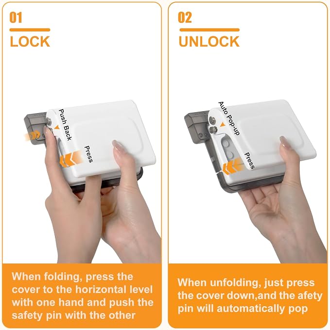 10 Hole Punch Binding Machine for Planners with 10 Multi-Color Binder Rings | 30 Holes on A4, 20 Holes on A5, 26 Holes on B5, 10 Sheet Capacity (White)