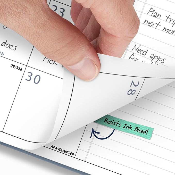 AT-A-GLANCE 2027 Planner, Monthly, 9" x 11", Contemporary, Slate Blue (70250X2027)