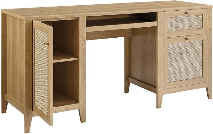 Modway Soma Desk, Oak, 63"