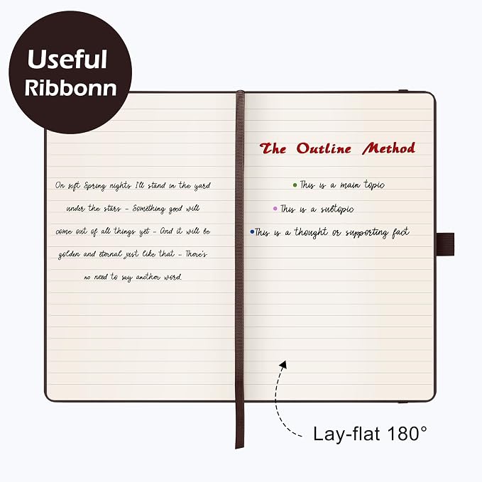 Ruled Notebook/Journal - Classic Lined Journal/Notebook, 5.3'' x 8.26''