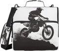 Motocross Rider Zipper Binder for School with Shoulder Strap & Extra Pockets - 1.5 Inch 3-Ring Binder Holds 500+ Sheets, Textbooks, Laptop