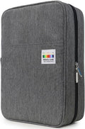 YOUSHARES Big Capacity Colored Pencil Case - 300 Slots large Pen Case Organizer with Multilayer Holder for Prismacolor Colored Pencils & Gel Pen (Grey)
