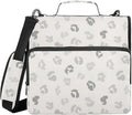 Zipper Binder Bag 3 Ring File Folder Portfolio Organizer Zippered Binder Bags with Strap Fits Laptop Women Men