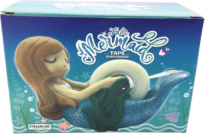 Streamline Imagined Cute Mermaid Tape Dispenser