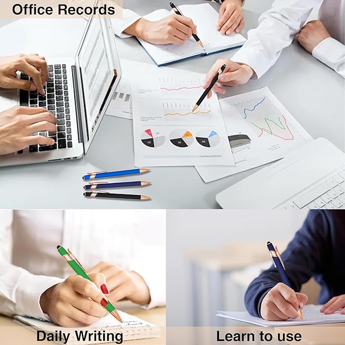 10pcs Inspirational Quotes Rose Gold Pens Set Fashion Design Novelty Pens Funny Rose Gold Office Decor Cute Office Supplies Ideal Gifts for Coworkers,Nurse and Girlfriend