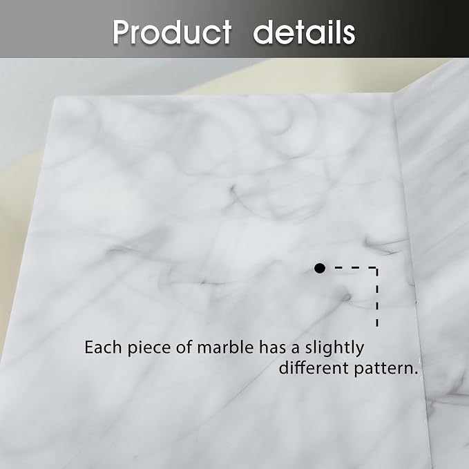 Clear Acrylic Book Holder，Transparency Reading Open Book Stand with Paperweight, Perfect for Cookbooks, Magazines and Bible Display (Large Marble Pattern)