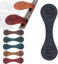 Artlaza Personalized Magnetic Leather Bookmark, 26 Letters Custom Leather Bookmarks, Handmade, Leather Magnetic Bookmark for Book Lovers Readers Women Kid(Blackï¼ŒBï¼‰