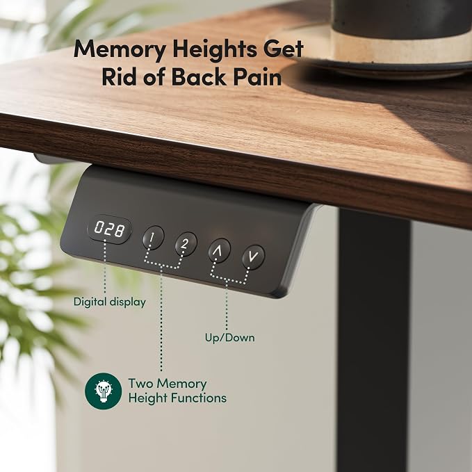 CubiCubi 63x48 Inches L Shaped Standing Desk with 3 Drawers and Monitor Shelf, Height Adjustable Corner Computer Desk with Hooks, Sit Stand Up Ergonomic Home Office Workstation Table, Deep Walnut