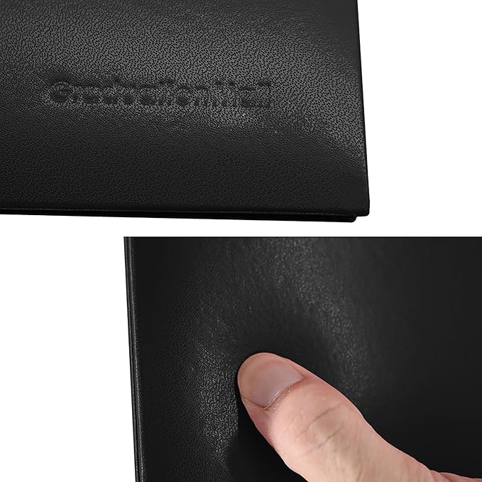 GraduationMall 8.5"x11" Smooth Padded Diploma Cover Certificate Holder Black,6-Packs