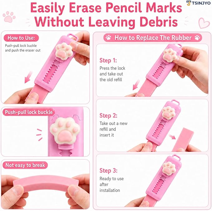 24Pcs Cute Stationery Set W Paper Clips Stapler Scissors Sticky Notes Eraser Ruler Sharpener Pencil Case Highlighter Correction Tape Desk Accessories for School Office Supplies