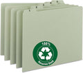 Smead Pressboard Guides, 1/5-Cut Tab, Daily (1-31), Letter Size, Gray/Green, Set of 31 (50369)