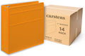 Carstens 3-Inch Heavy Duty 3-Ring Binder - Side Opening, Mango, Durable Plastic, Precision No-Gap Rings, Waterproof Cover, No Pockets, Holds 400 US Letter Sheets, BPA-Free, Made in USA (1736-00-3R)