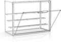 Acrylic Display Case for Collectibles 4 Layer Adjustable Figure Display Cases Large Clear Stackable Figurine Case Box with Magnetic Door & Shelves Hobby Showcase Display Box (1 Pack)