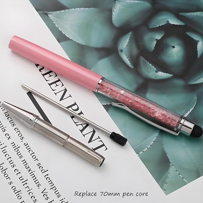 Customized Pens with Name/Logo - Touch Screen Stylus Ballpoint Pen, Perfect for Weddings, Business & Personalized Gifts (Yellow,100)