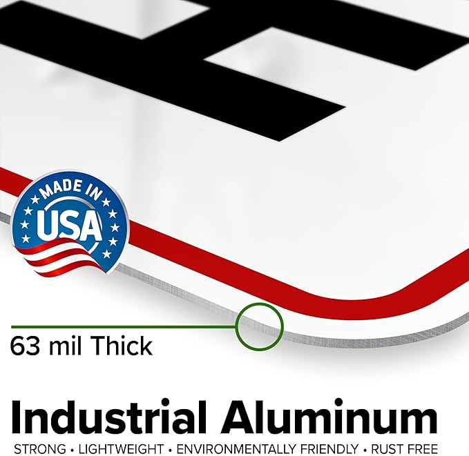 Custom Sign, Custom Sign for Business, Indoor/Outdoor use. 24x30 Inches, Rust Free .063 Aluminum, Fade Resistant, Made in USA by My Sign Center (Header)