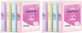SUNEE 3 Ring Binder 1 Inch 8 Pack, Clear View 1" Binders Three Ring PVC-Free (Fit 8.5x11 Inches) for School or Office Supplies, Assorted Pastel