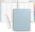 SUNEE 2026-2027 Appointment Book, Quarter-Hourly, Weekly & Monthly - from July 2026 to June 2027, 8.5"x11" Academic Planner, Flexible Cover, Note Pages, Bookmark, Spiral Binding, Blue