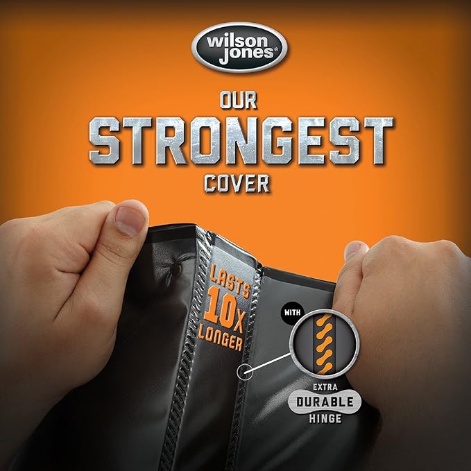 Wilson Jones 3 Ring Binder 4 Inch, Ultra Duty D-Ring View Binder with Extra Durable Hinge, Customizable, Black (W86641)