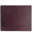 Dacasso 20" x 16" Chocolate Brown Leather Luxury Conference Pad - Leather Desk Blotter for Writing - Boardroom Organization & Executive Table Décor