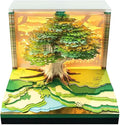 3D Time Piece Calendar, 2027 Desk Calendar With LED Light, 3d Tree Memo Pad Creative Desk Calendar, Christmas Gift for Colleague Friend, Desktop Decoration(Lucky tree)
